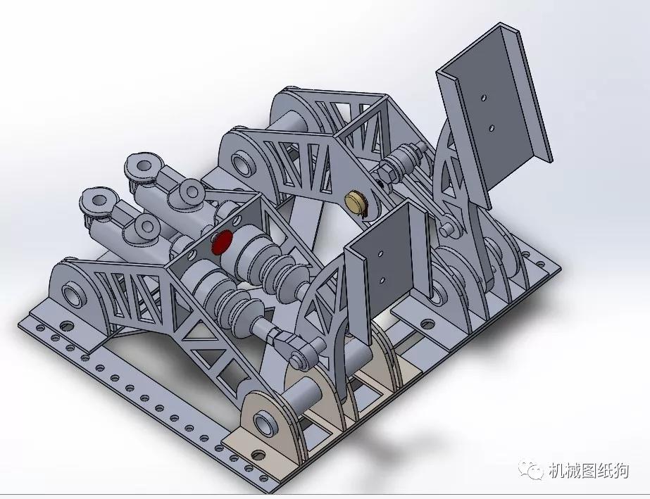 工程机械fsae踏板油门结构3d图纸solidworks设计