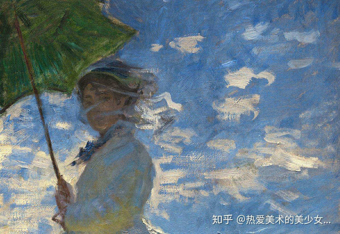 1875年,莫奈以妻子卡美伊为模特儿,画了第一幅