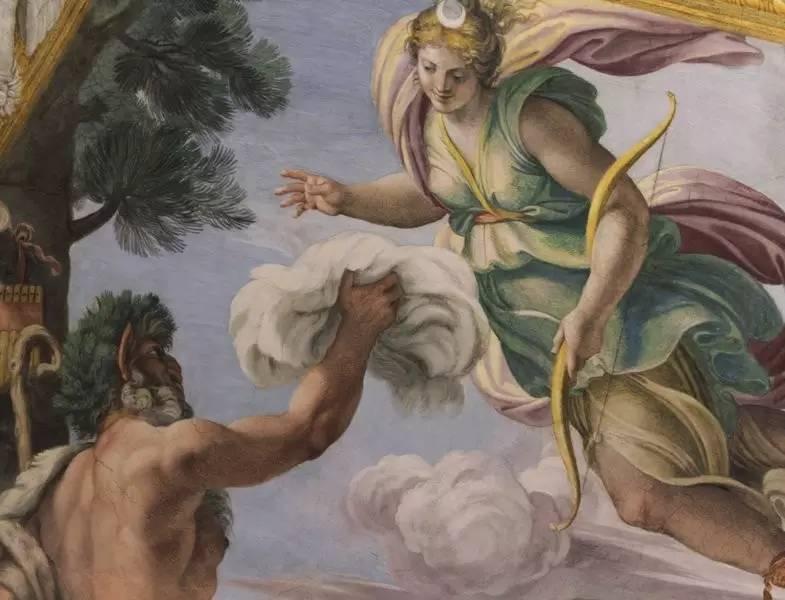 ▼pan and diana 潘神和狄安娜半人半羊的农牧之神pan,高高举起了一坨