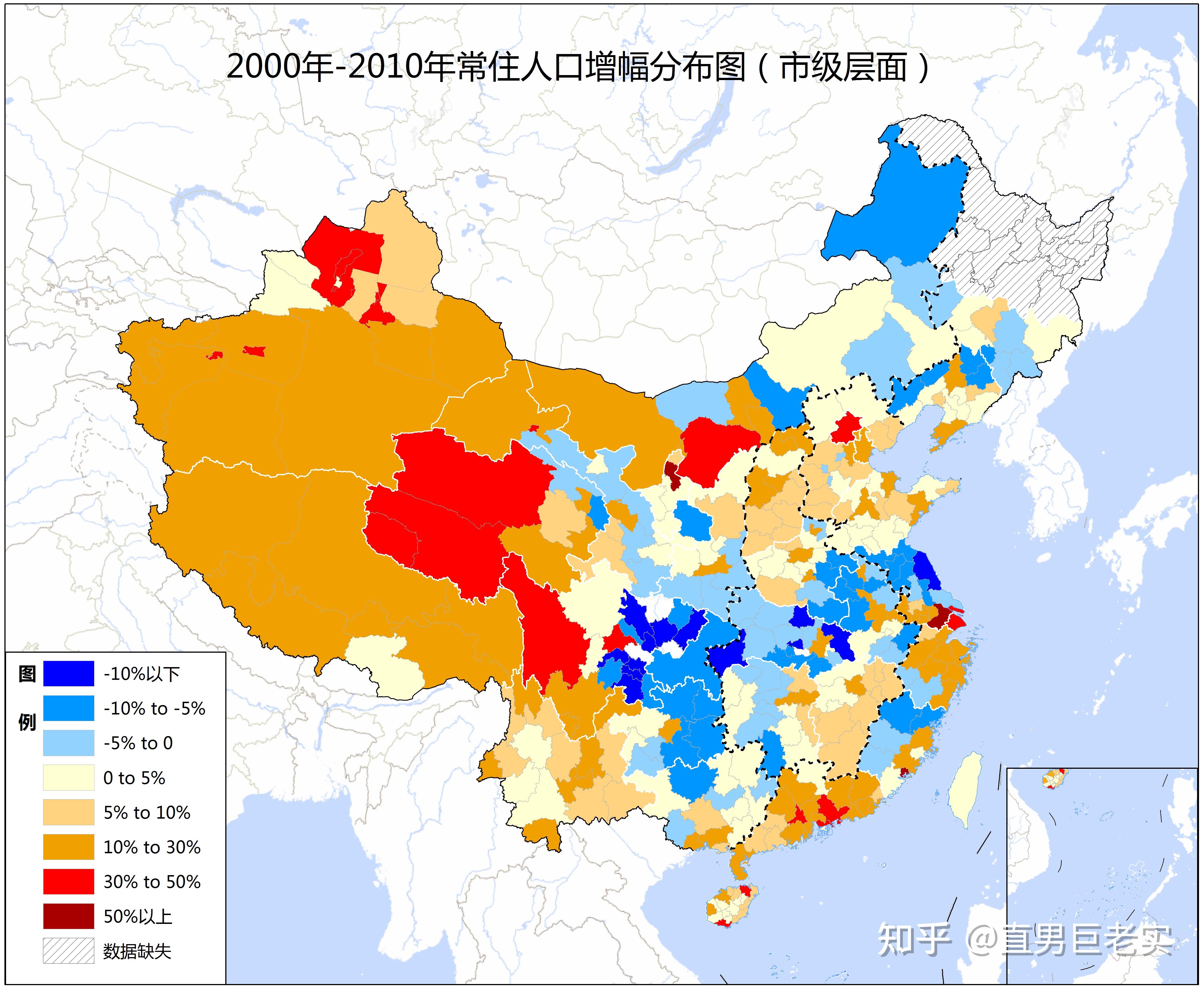 人口变化地图图片