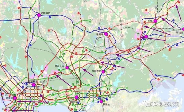 深圳地铁线路图（最详细，1-33号线），附高铁与城际线路图，持续更新  第43张