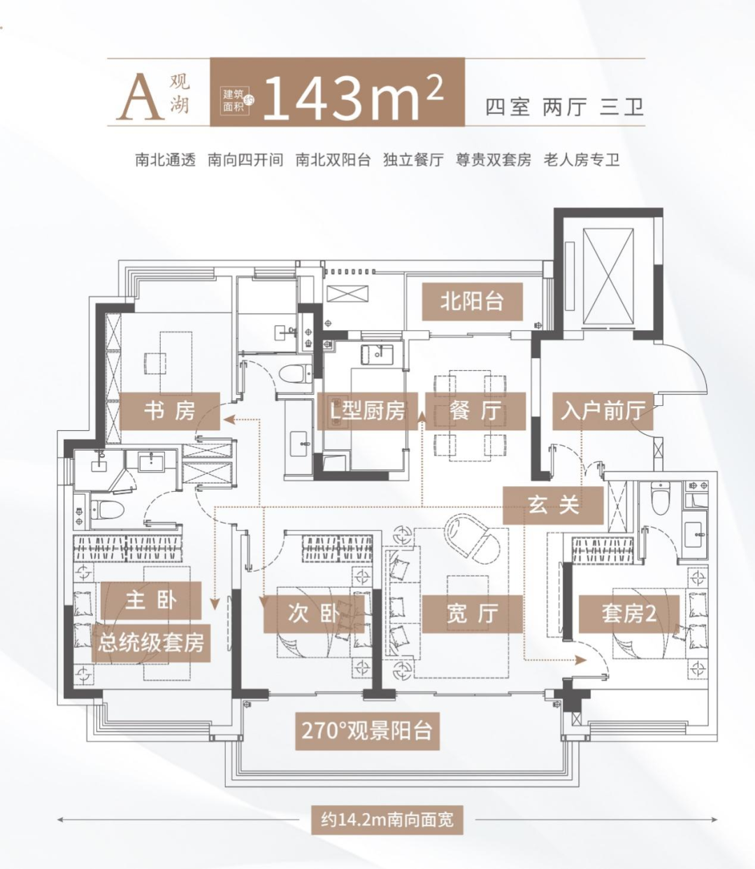 四代宅143-200㎡阔景四房:双套房 + LDKB 一体化重构改善生活场景 - 知乎