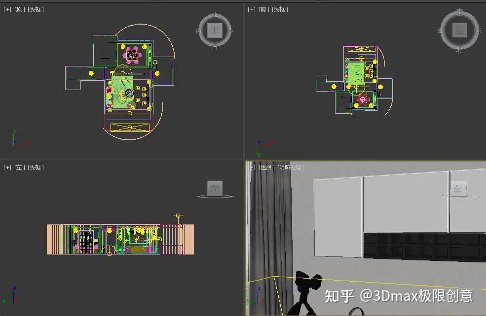 3DMax室内效果图场景构建长图方法教程 - 知乎