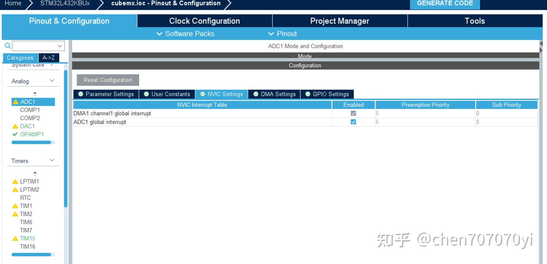 Rt thread studio stm32 adc dma tim 