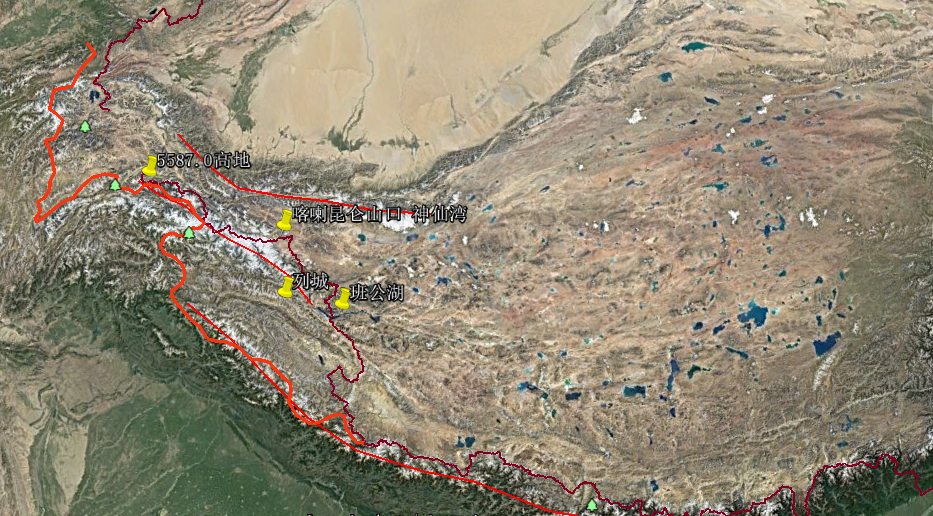 中印边境立体地图图片
