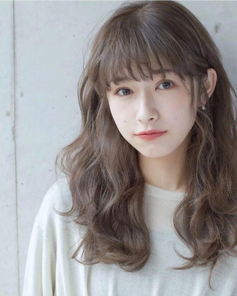 ins风仙气发色自带温柔滤镜质感