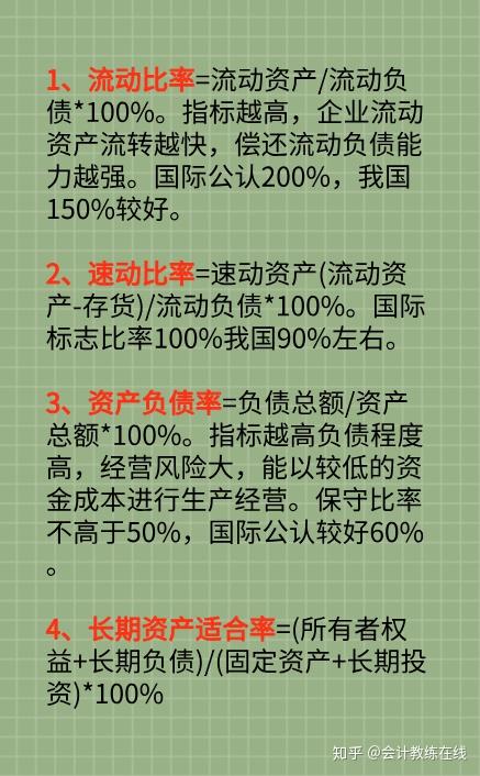 怎么分析财务报表 财务分析的90个基本指标和计算公式 倾囊相授 全网搜