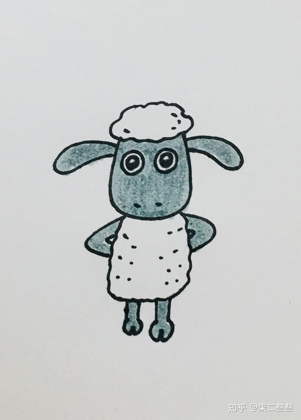 每天一张简笔画 | 小羊肖恩(内含详细步骤) - 知乎