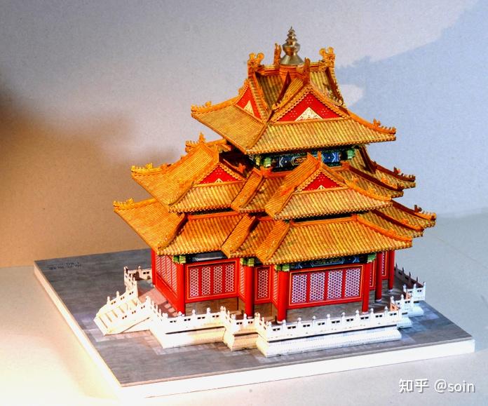 中国古建筑纸模型-故宫角楼 - 知乎
