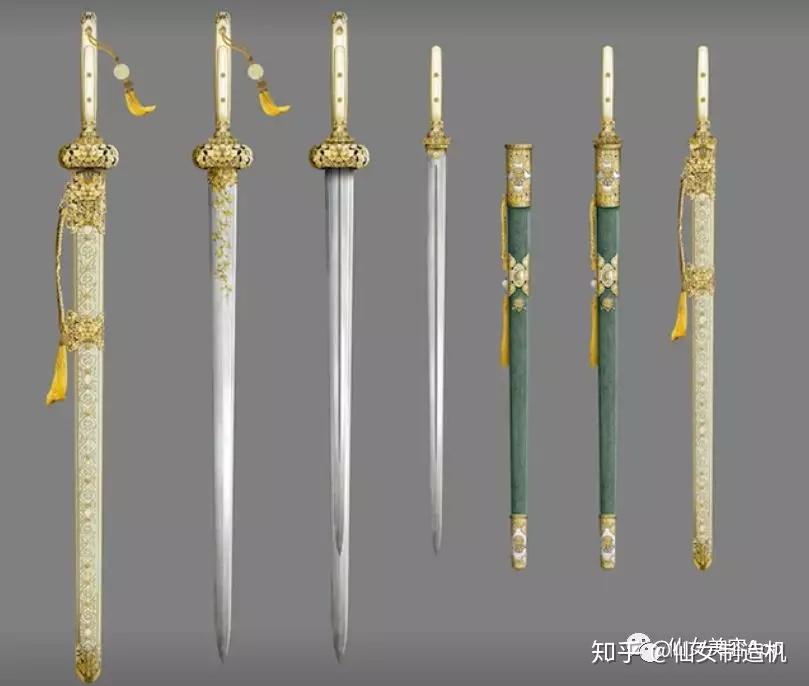 母剑雍容华贵,子剑奢华艳丽