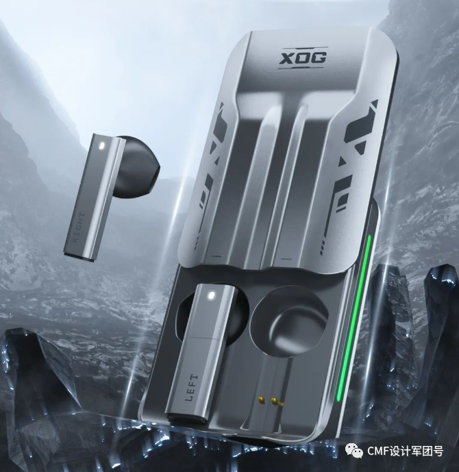 猫王xog推出科幻版tws耳机金属冲压银色战舰机身设计
