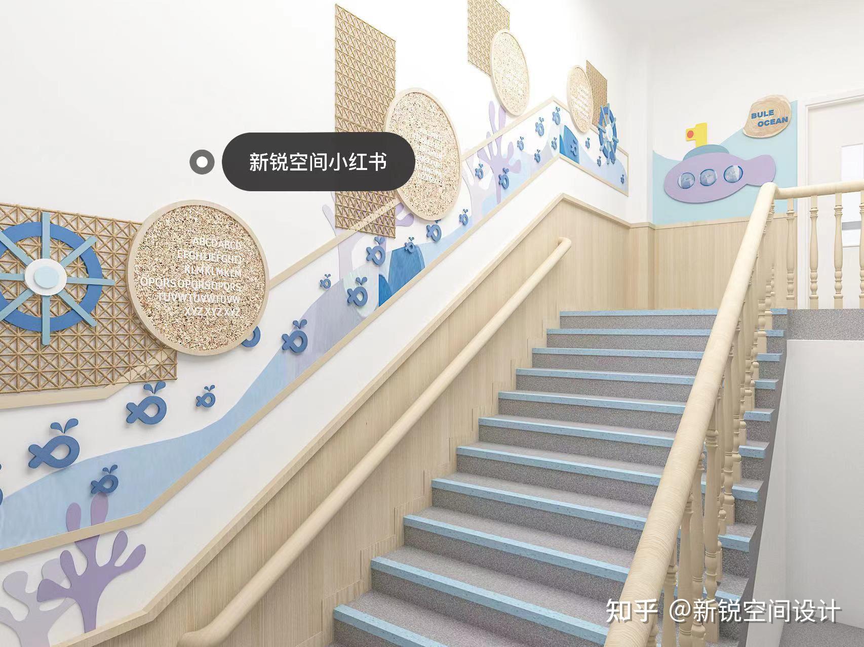 【广州幼儿园设计】幼儿园楼梯怎么设计？_华德装饰设计