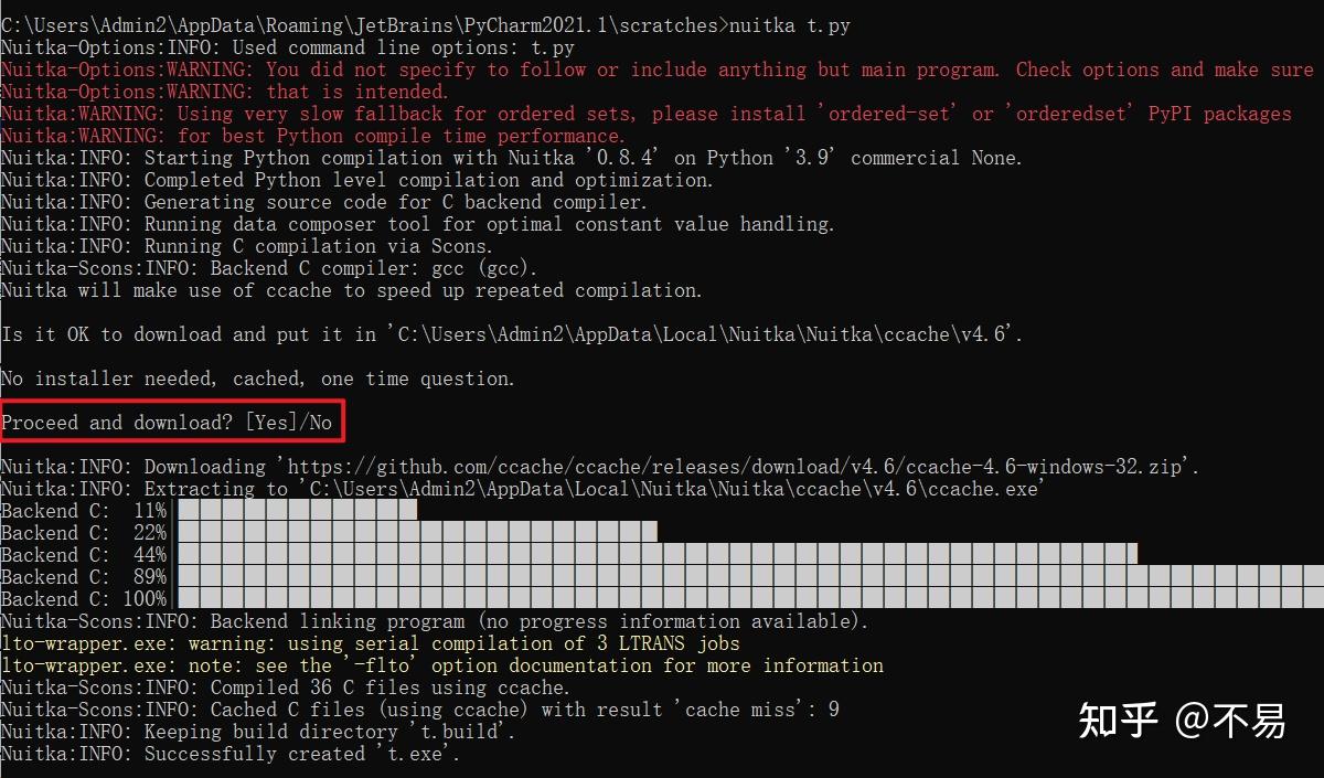 Python nuitka exe 
