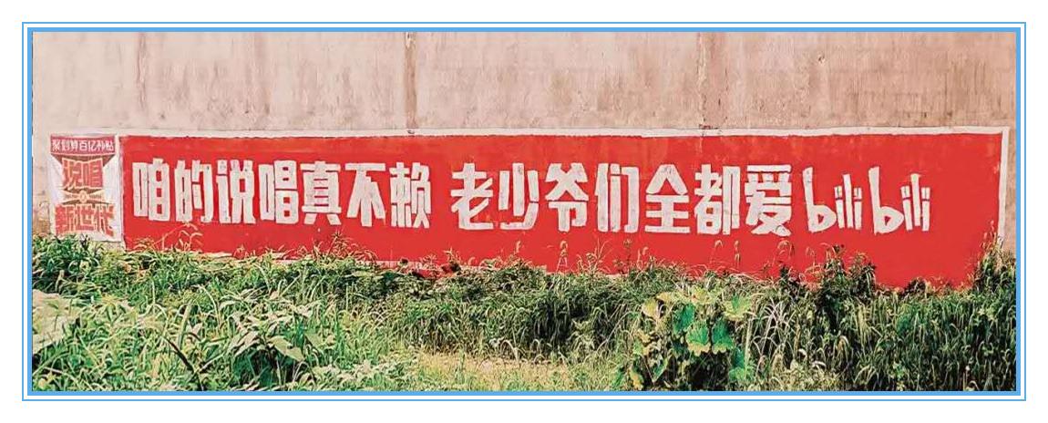 怎么看待b站说唱新世代在农村刷标语这波土味操作