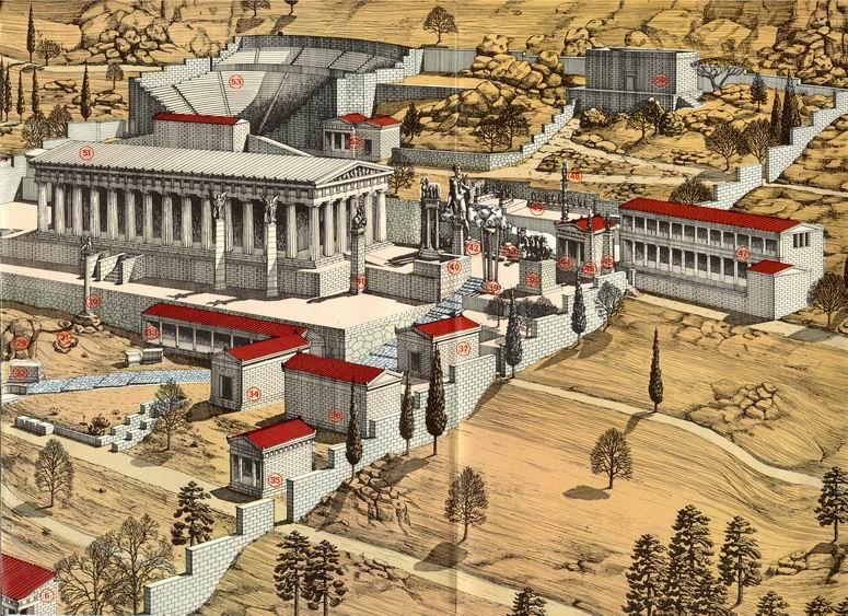 泛希腊圣地传说德尔斐的荣耀与衰落