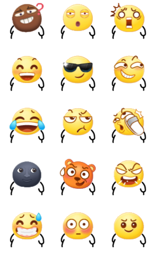 抖音内置emoji表情包图片