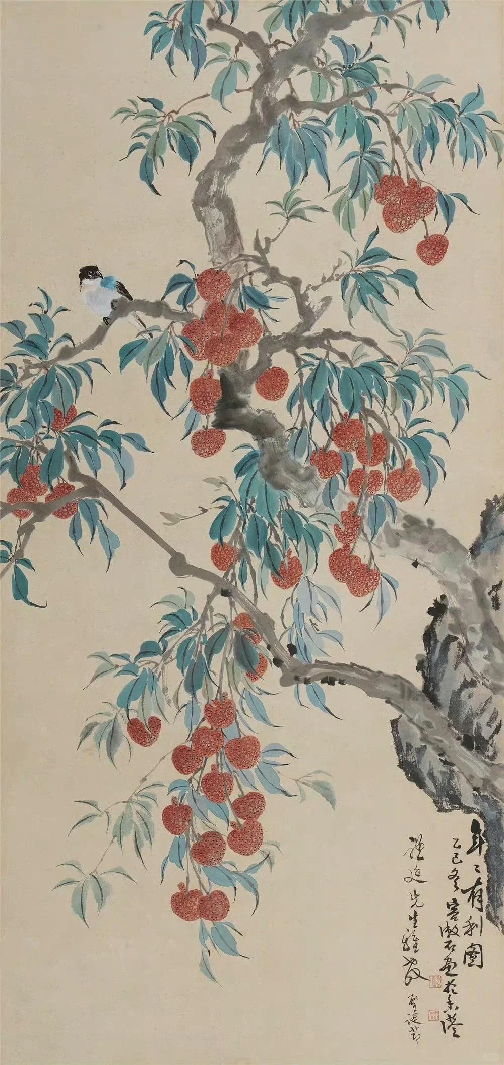 这位岭南画家的荔枝,画得很吉利! - 知乎