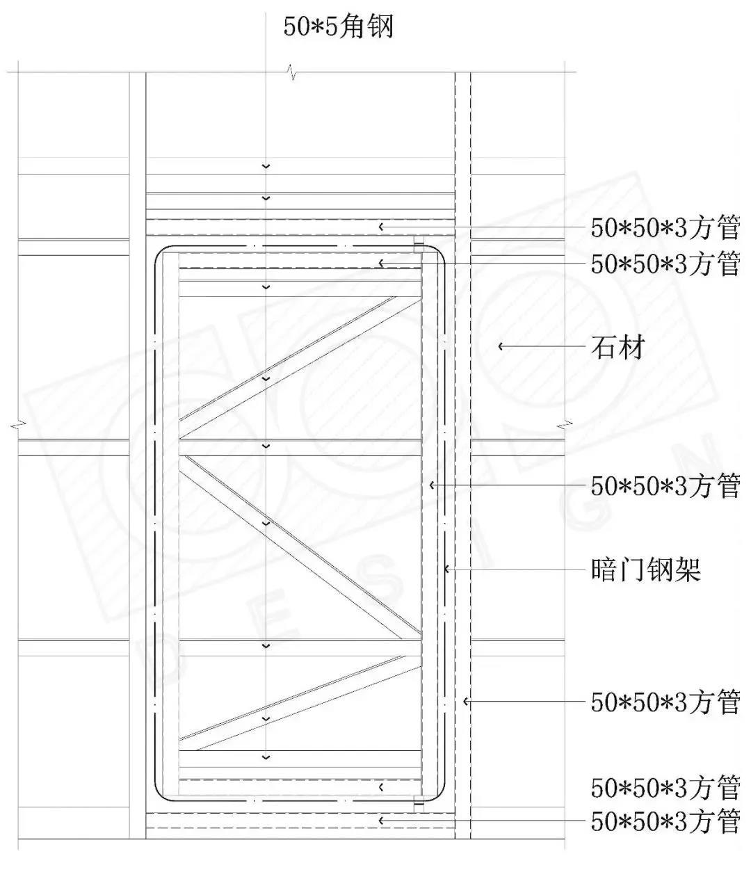 石材暗门天地转轴做法图片