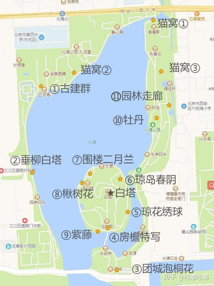 北京北海公园61拍照攻略【附吸猫赏花地图】