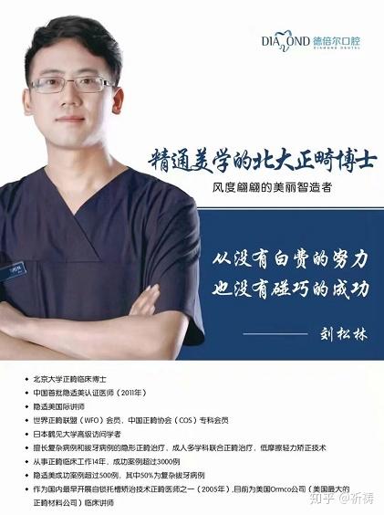 我的正畸医生刘松林博士随和且幽默,很有学术气质,认真严谨,提问都会