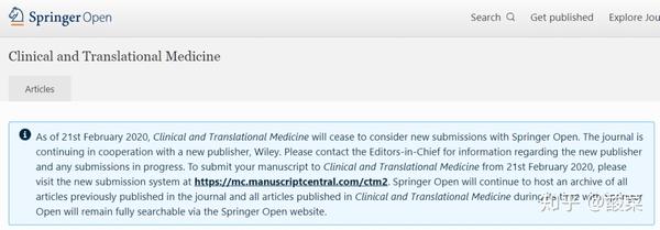 解刊 | 《Clinical And Translational Medicine》 - 知乎