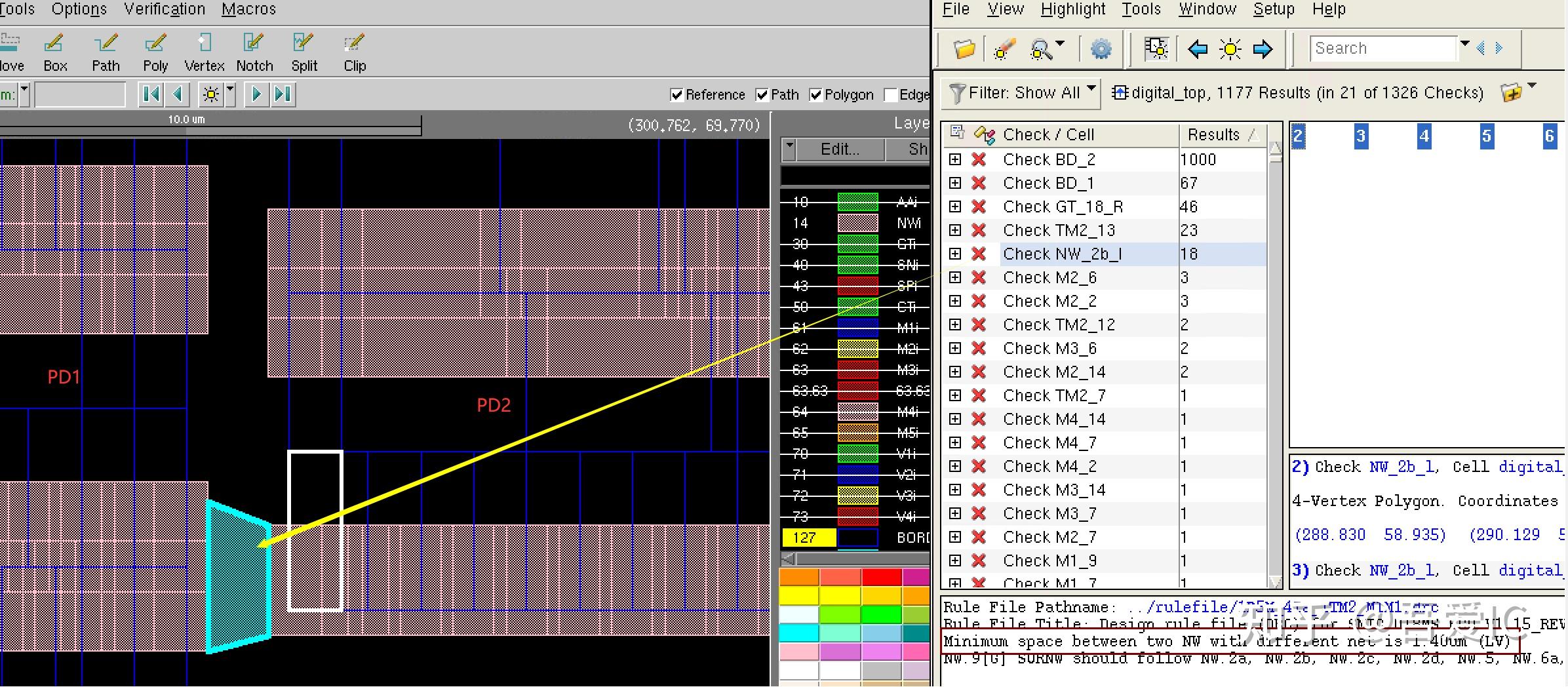数字IC后端设计实现中几种常见base layer drc 知乎