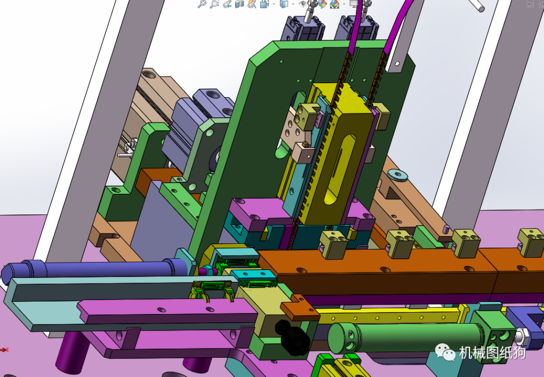 非标数模连接器接口插鱼叉装配机3d数模图纸solidworksy设计