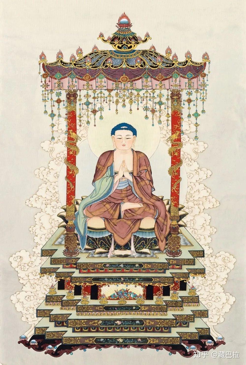 东密唐卡五方佛