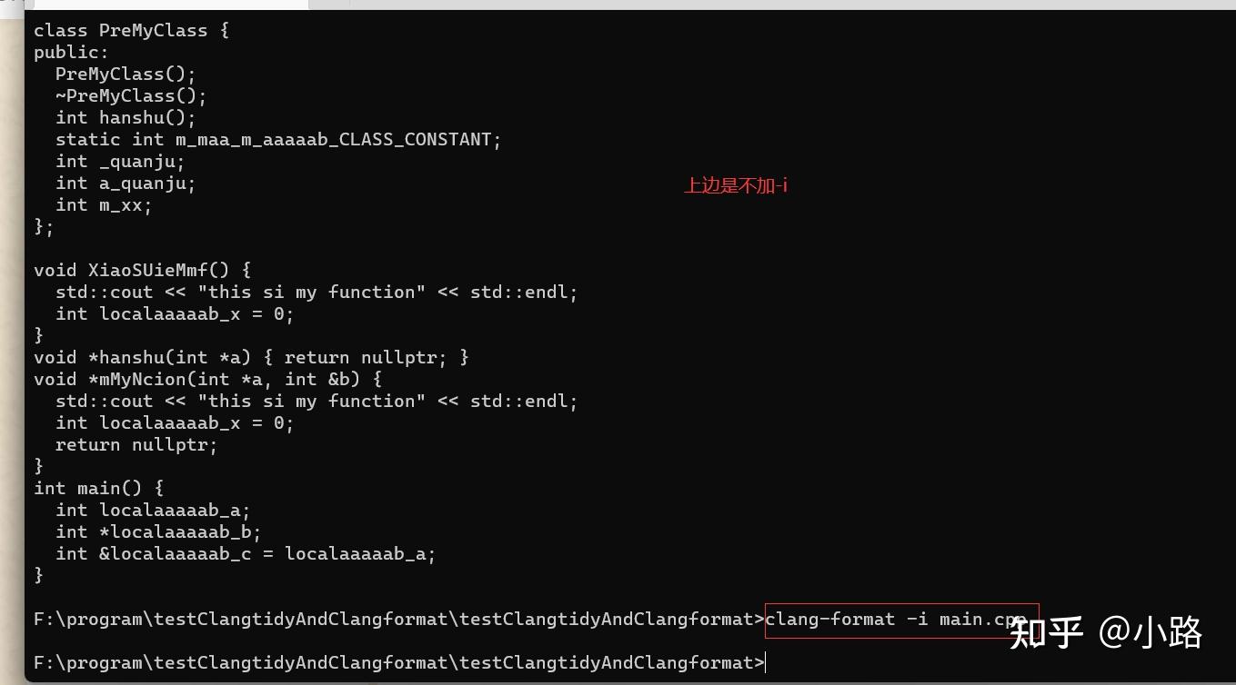  Clang tidy clang format 