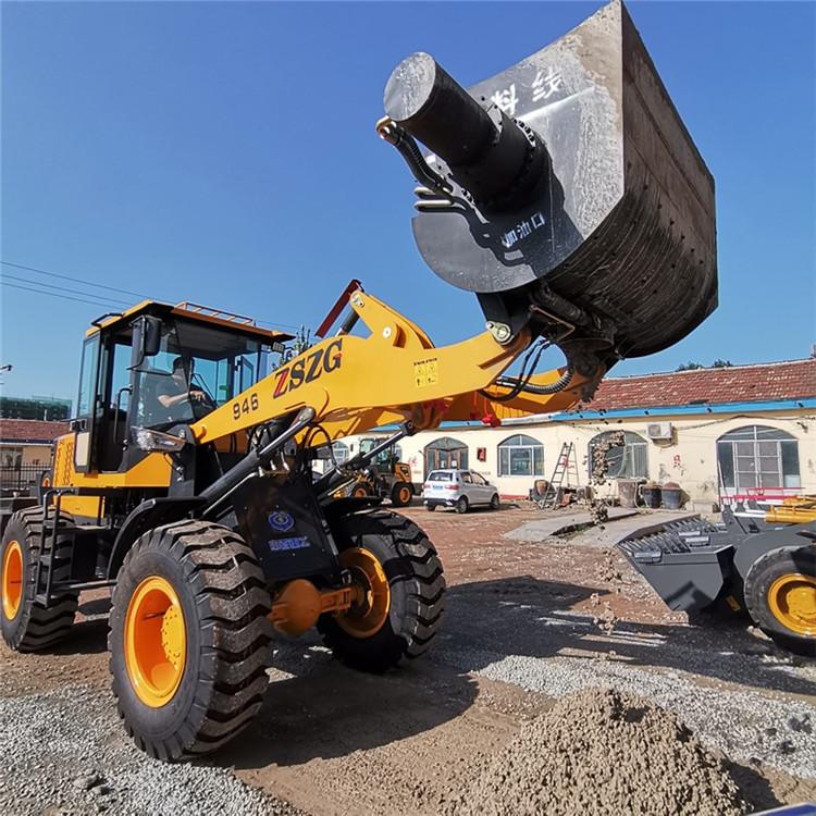 全自动上料混凝土装载机搅拌斗铲车四轮驱动