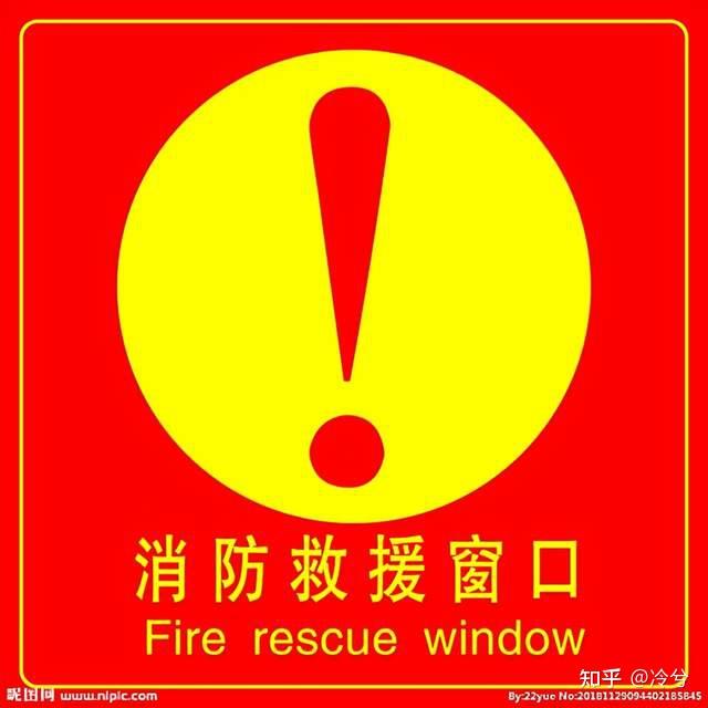 消防救援窗的标识是什么样?