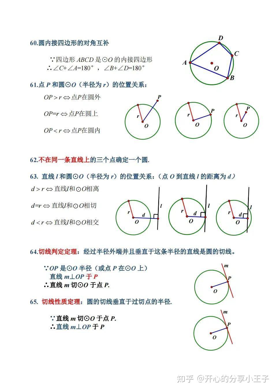 初中数学几何定理知识点归纳总结 - 知乎