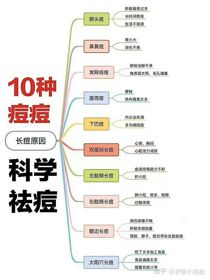 10種長痘原因一張圖全面分析科學祛痘