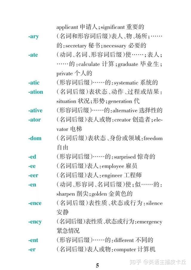 14张图搞定高考英语所有词缀、词根！ - 知乎