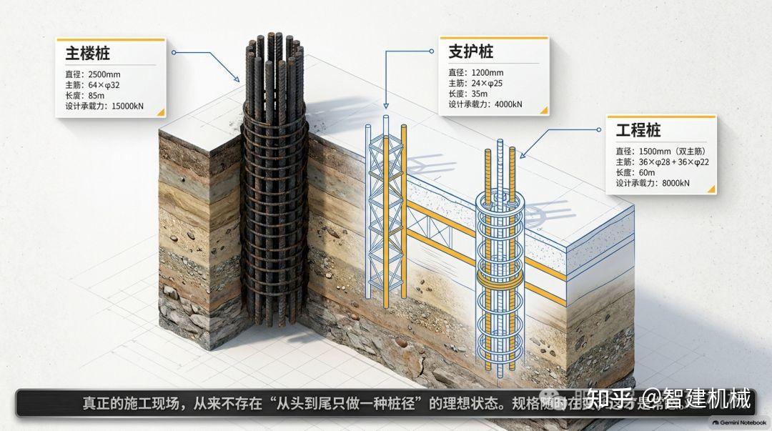 多桩径混产的效率,藏在无模具换型里插图 图片