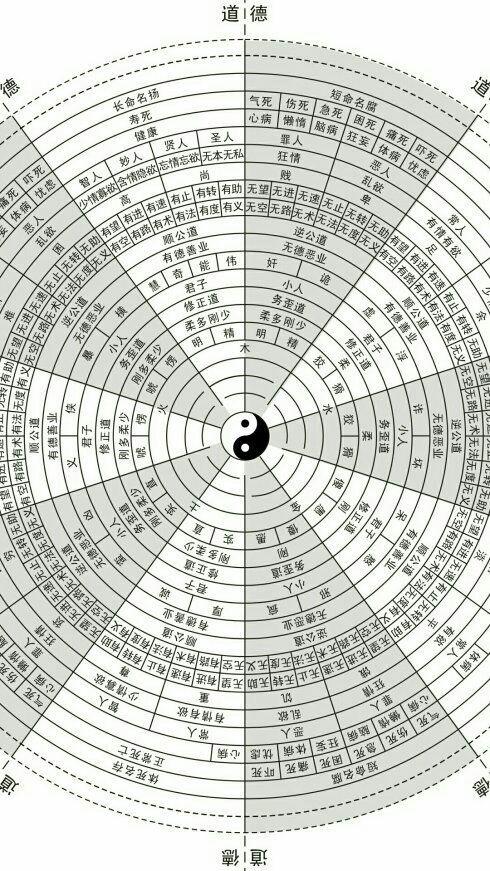 动态阳向太极图