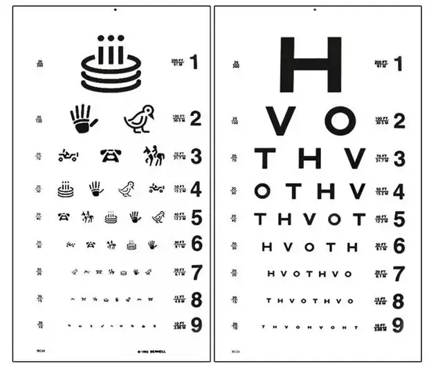 眼力测试图近视 字母图片