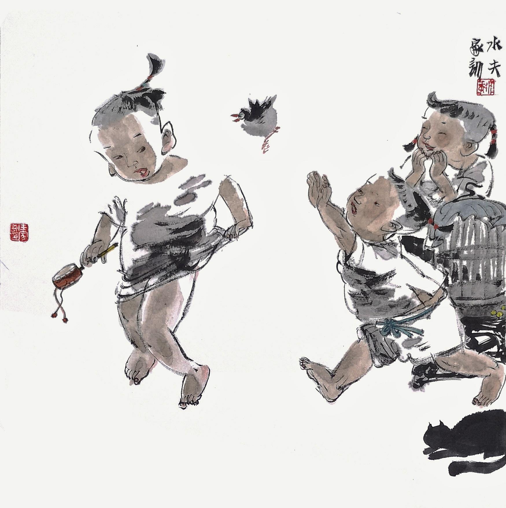 返璞归真无拘无束在王家训的画中找到童年