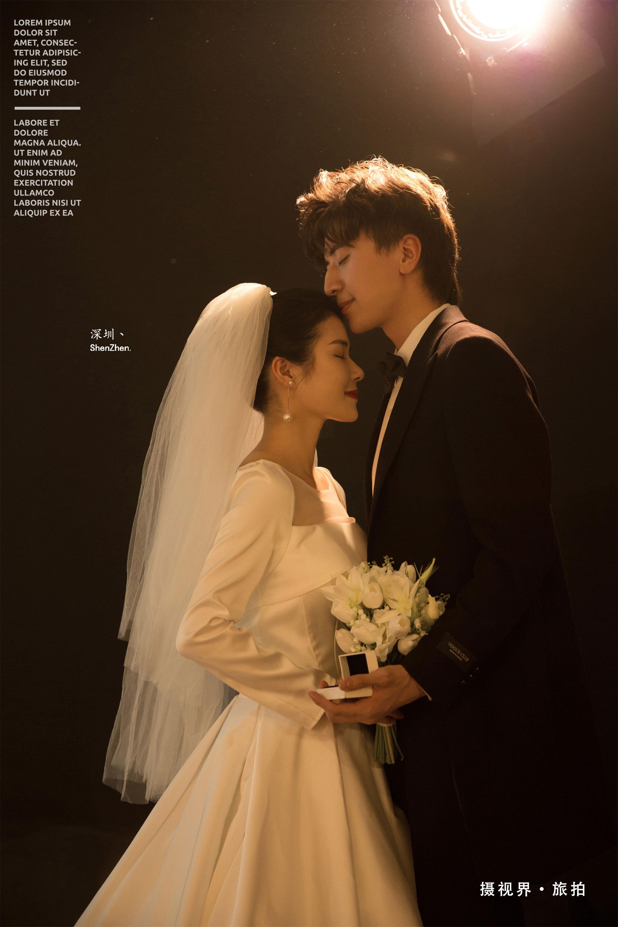 深圳极简内景婚纱照你结婚一定要拍的主纱婚纱照