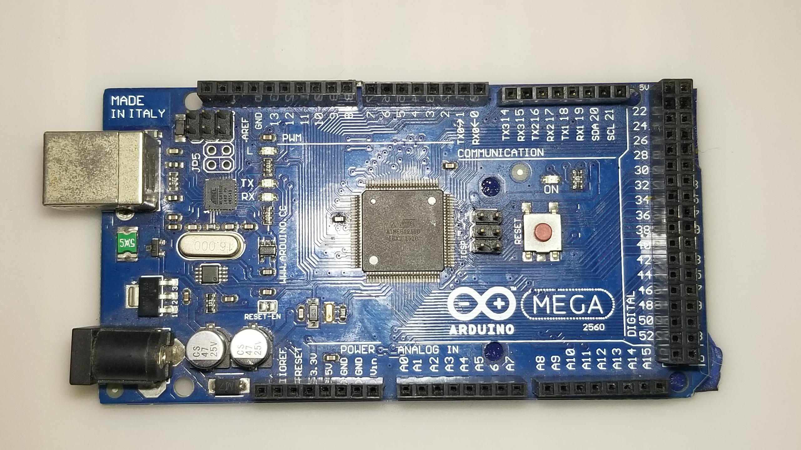 avr 單片機 arduino 2560如圖單片機用的測試程序,每 0.