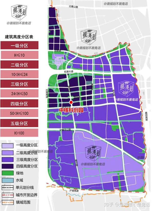 西虹桥建筑高度分区图 @鬼话宝 甚至还直接划出了 近期重点开发区域
