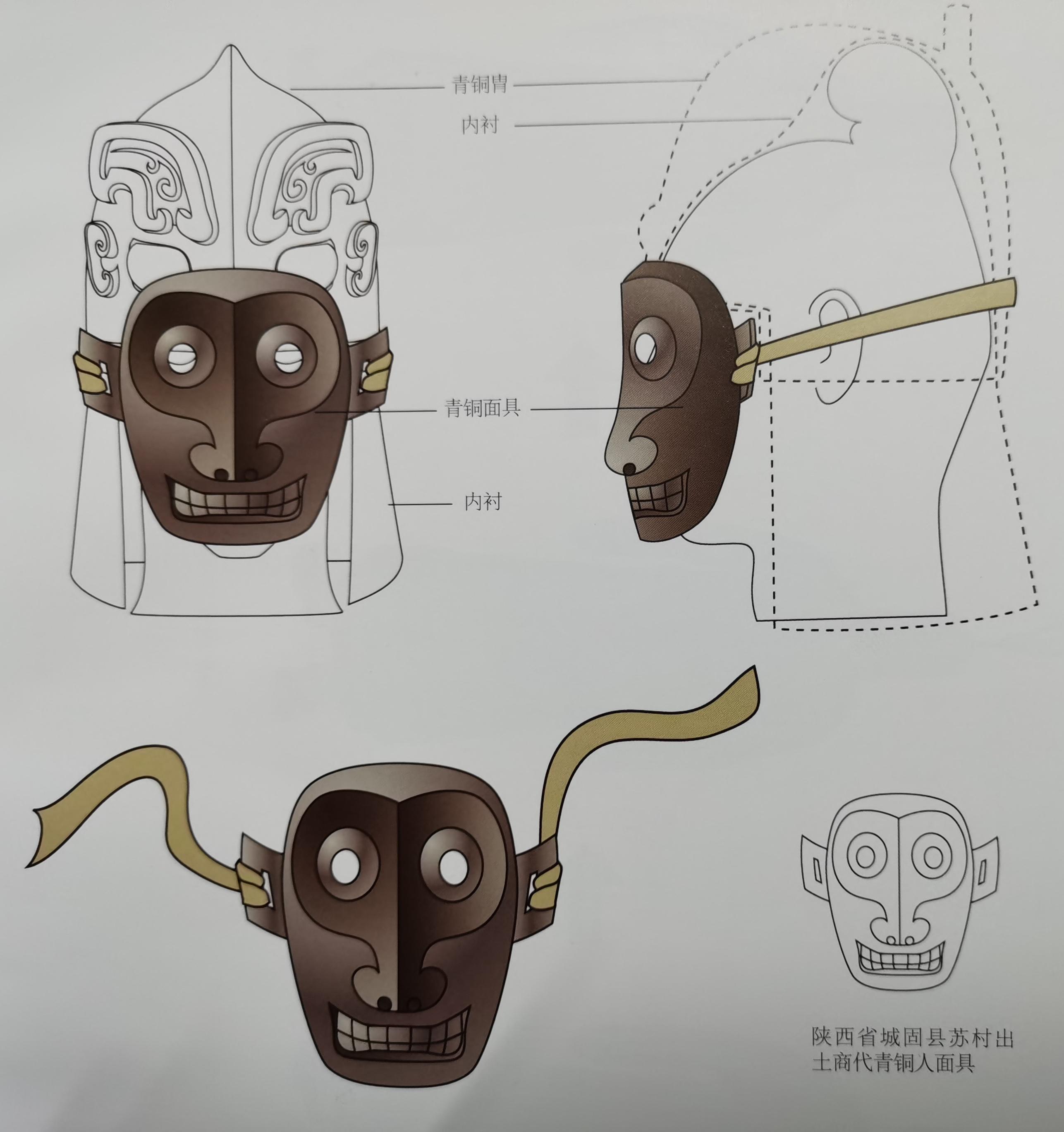 古代作战面具图片