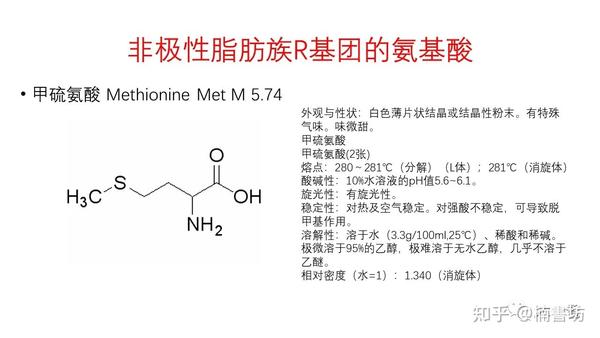 氨基酸结构式与分类 - 知乎