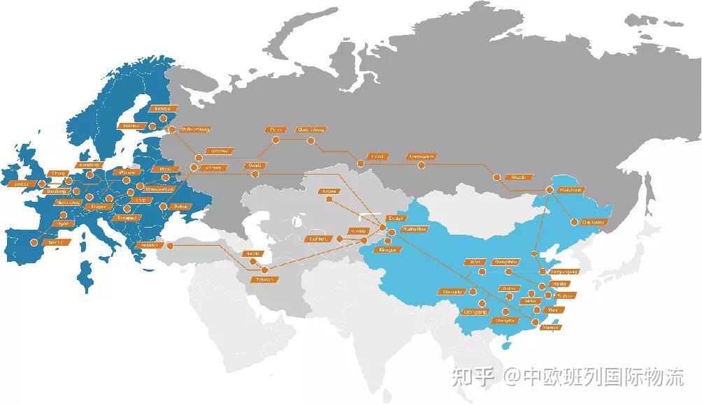 中欧班列中亚班列东盟班列国际多式联运物流自营线路推荐分享