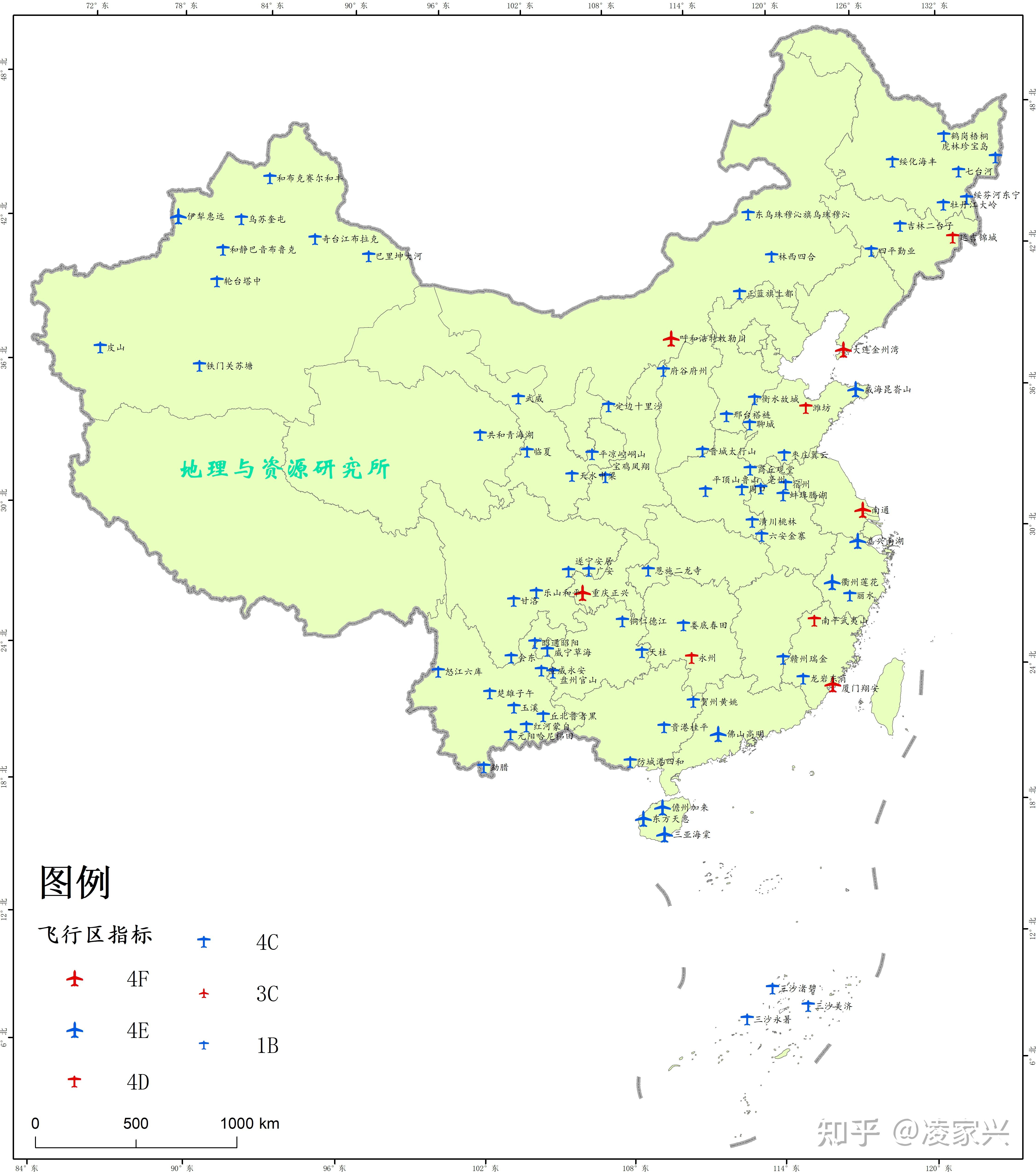 中国在建机场空间分布图(202402版)