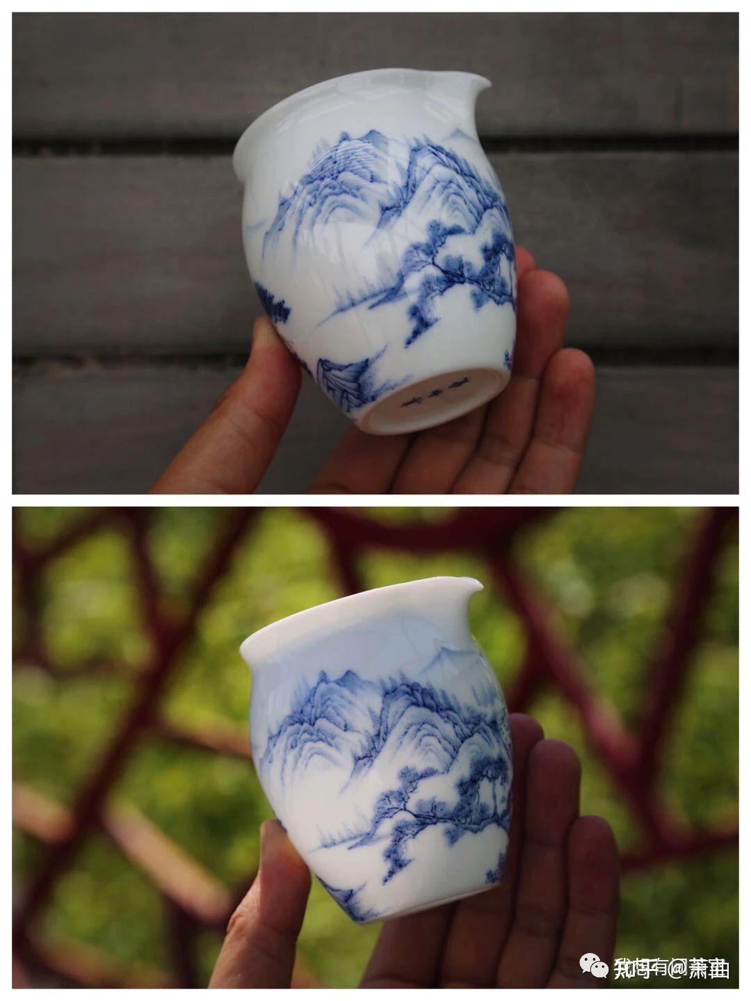 我想有间茶室每日茶器分享真如堂山水纹鹰嘴公道