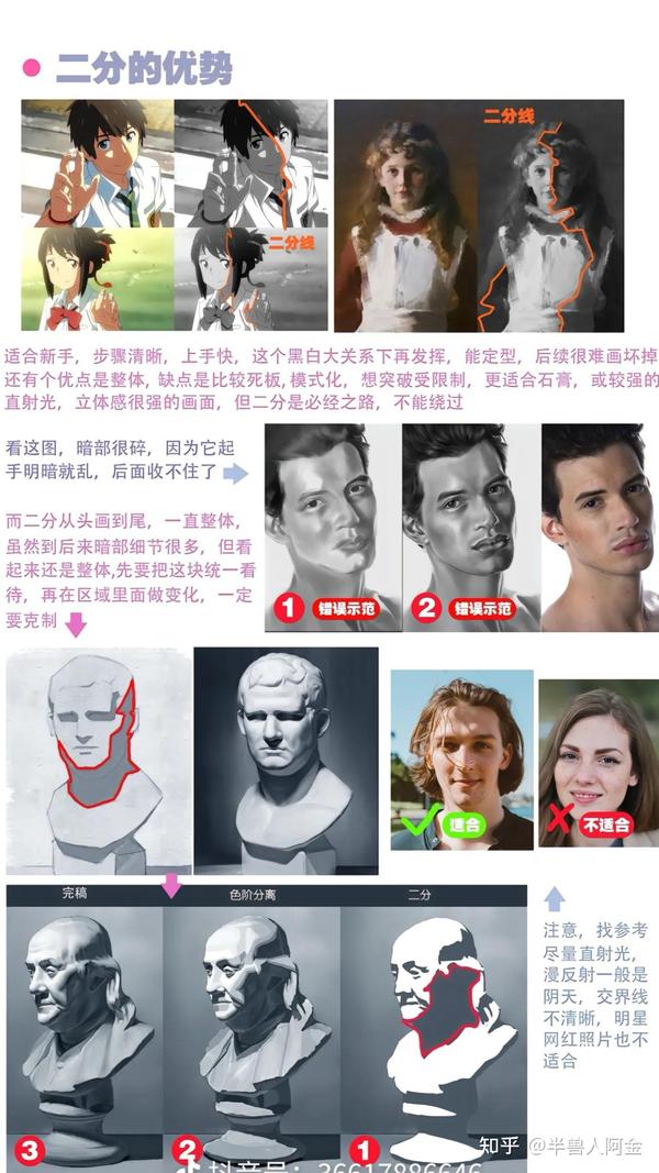 半兽人阿金绘画基础系统课_二分法 - 知乎