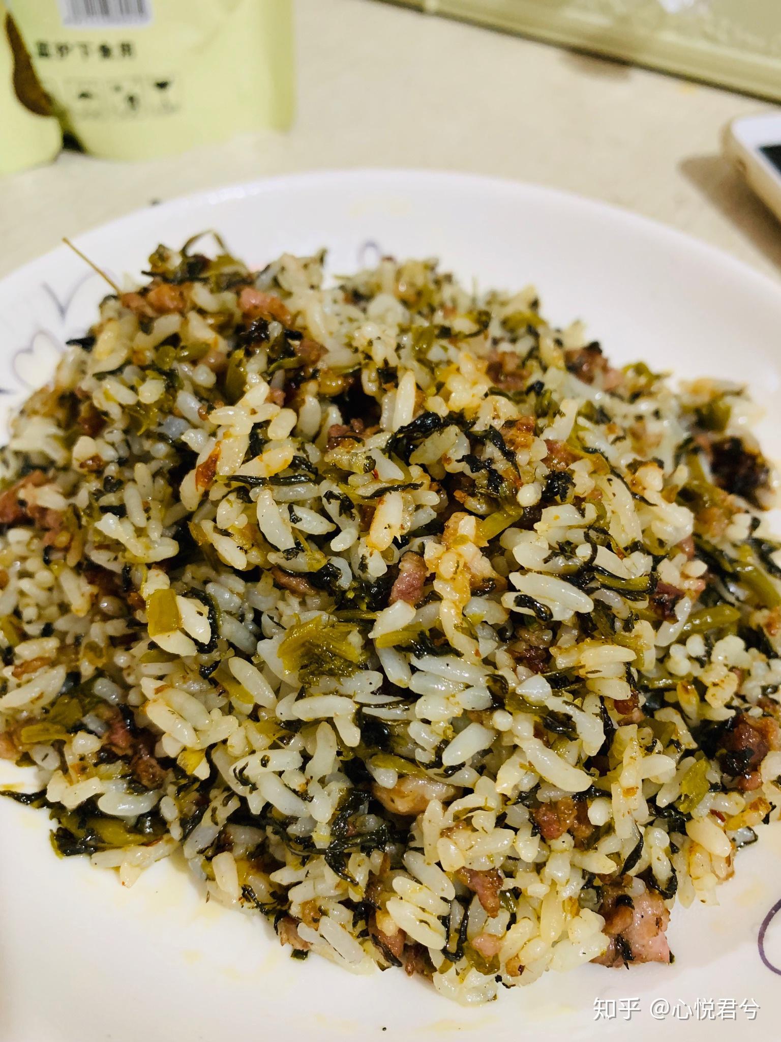白花菜肉末炒饭.小酒窝.