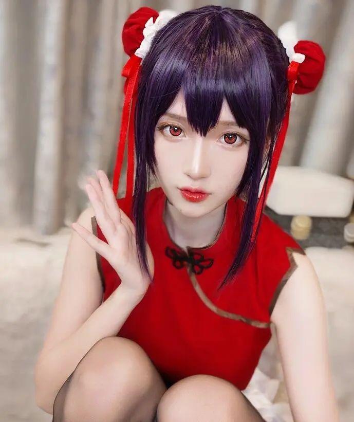 腐团儿又出必杀技红色旗袍搭配丸子头粉丝激动到狂喊老婆