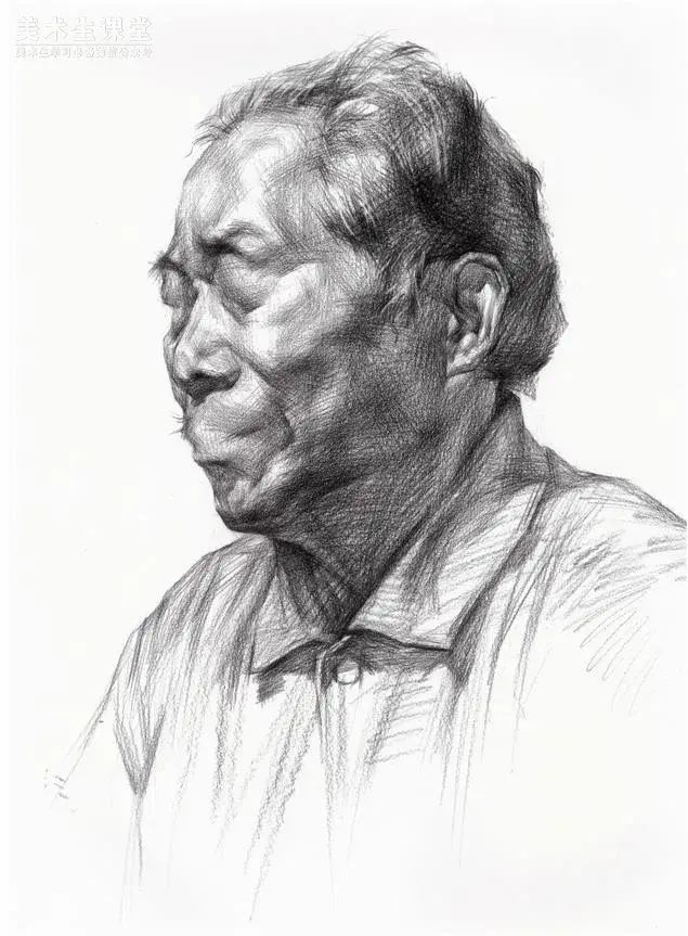 素描结构头像作品欣赏